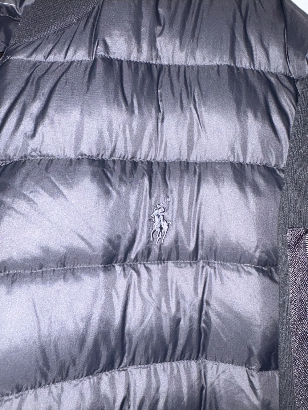 Polo by Ralph Lauren Black Quilted Puffer Bomber Jacket